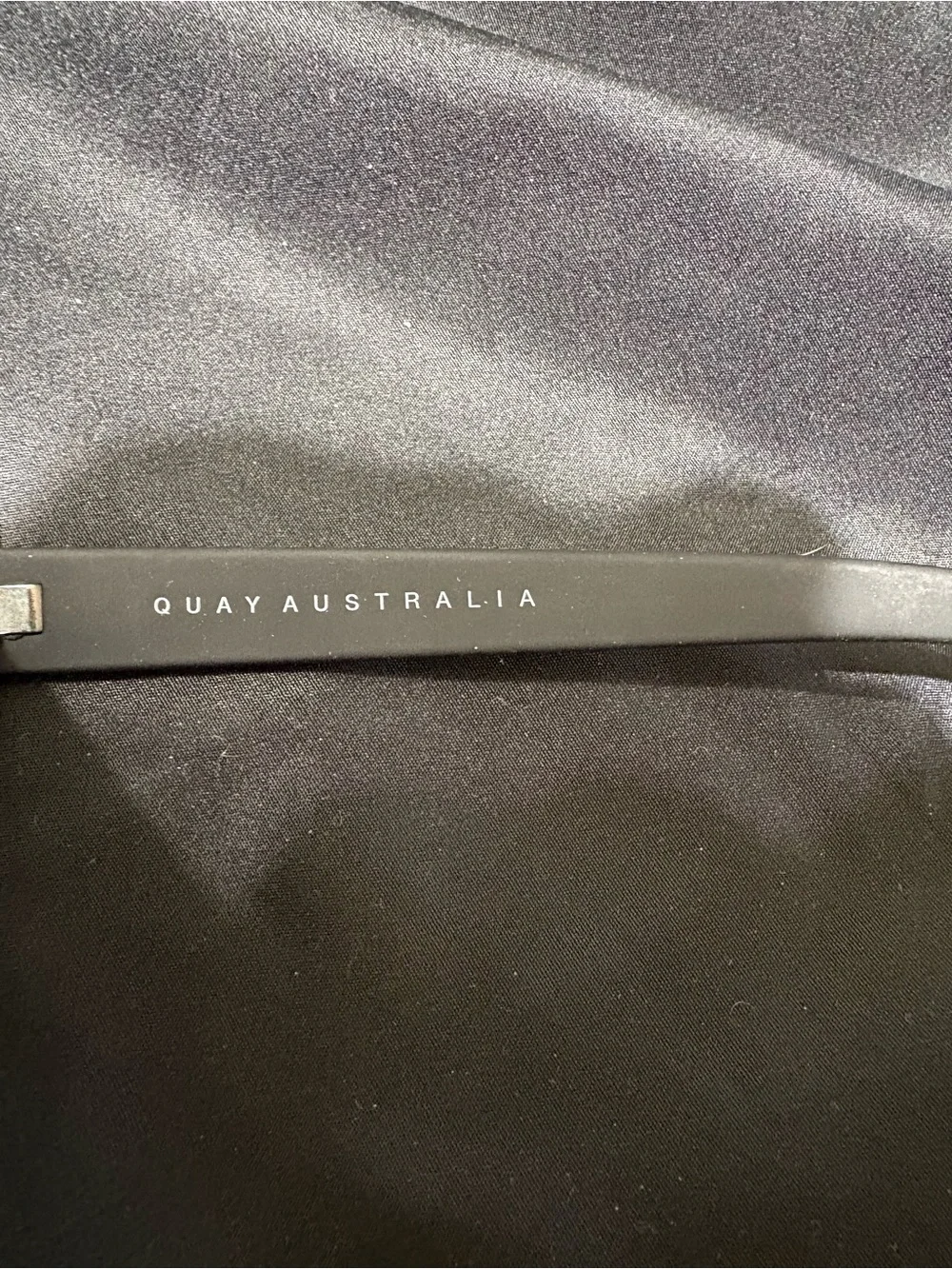 Quay Australia Matte Black Square Sunglasses